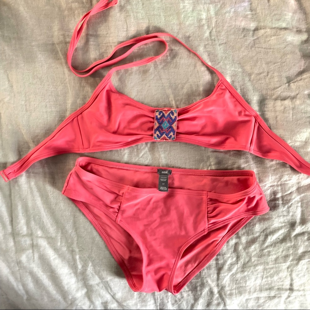 Coral pink Aerie bikini - size small